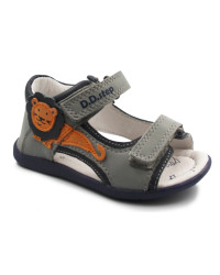 Chłopięce Sandały Do Nauki Chodzenia D.D.Step g075-357a grey