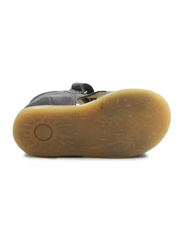 Szare Sandały Chłopięce Z Misiem Mido 21-23