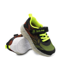 Półbuty Dla Chłopców Sportowe Na Jesień LED DD Step f061-391am Black