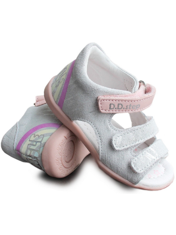 Sandały Dla Dziewczynki Zmieniające Kolor D.D.Step g075-345a White
