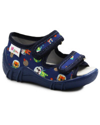 Kapcie dziecięce do przedszkola Wojtyłko Dawid granatowe