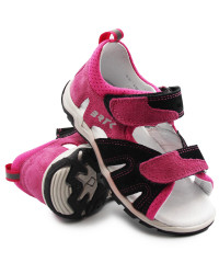 Sandały dziewczęce Bartek 16187-009 czarny-cyklamen