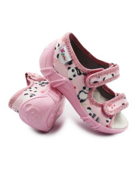 Kapcie dziewczęce Wojtyłko Klaudia Róż Do Przedszkola