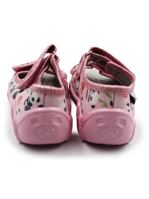 Kapcie dziewczęce Wojtyłko Klaudia Róż Do Przedszkola
