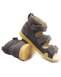 Sandały profilaktyczne dla chłopca z obcasem thomasa Mido 815 grafit