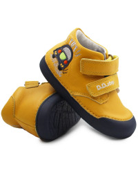 Chłopięce Buty Na Jesień z Autkiem DD STEP s066-396B Yellow
