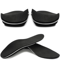 Wkładki Ortopedyczne Korytkowe Supinujące Stopy Płasko Koślawe Czarne Correct LS