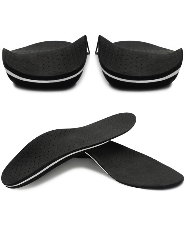 Wkładki Ortopedyczne Korytkowe Supinujące Stopy Płasko Koślawe Czarne Correct LS