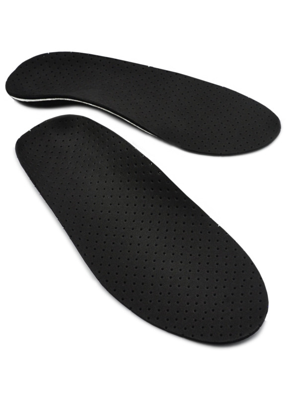 Wkładki Ortopedyczne Korytkowe Supinujące Stopy Płasko Koślawe Czarne Correct LS