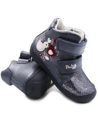 Metaliczne Buty Dla Dziewczynki na Wiosnę Kaczuszka Ponte da06-3-834