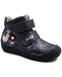 Metaliczne Buty Dla Dziewczynki na Wiosnę Kaczuszka Ponte da06-3-834