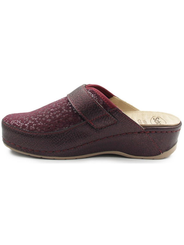 Buty po domu damskie Scholl Gemini Buckle med mf308851008 Bordeaux