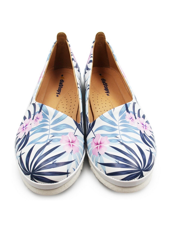 Wygodne balerinki ze skóry naturalnej do pracy na lato Dlastopy 01