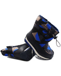 Śniegowce dla chłopca na suwak Wojtyłko 1z23033 granat