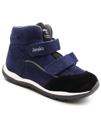 Buty Dla Chłopca Jesienne Na Rzep Lekko Ocieplane z Dodatkową Wkładką Ameko Woody-Navy