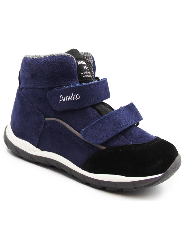 Buty Dla Chłopca Jesienne Na Rzep Lekko Ocieplane z Dodatkową Wkładką Ameko Woody-Navy