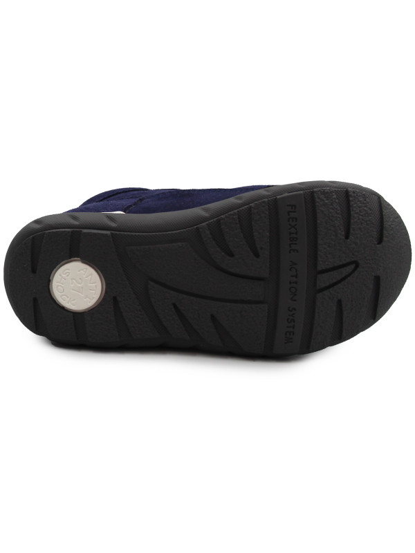 Buty Dla Chłopca Jesienne Na Rzep Lekko Ocieplane z Dodatkową Wkładką Ameko Woody-Navy