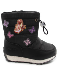 Buty na śnieg dla dziewczynki wysokie śniegowce ocieplane Wojtyłko 2z24133 czarny