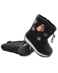 Śniegowce dla dziewczynki ocieplane Wojtyłko 4z24133 czarny