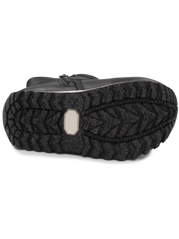 Śniegowce dla dziewczynki ocieplane Wojtyłko 4z24133 czarny