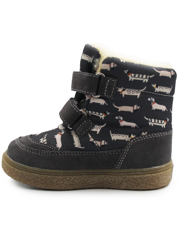 Śniegowce Chłopięce Ocieplane Mido 22-40 32-40 Doggy Gray