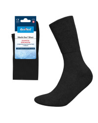 Skarpety Dla Diabetyków Frotte z Jonami Srebra Czarne Medic Deo Silver