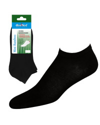 Skarpety Niskie Bambusowe Bezuciskowe Stopki DeoMed Mini Bamboo Czarne