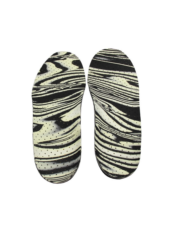 Wkładki ortopedyczne dziecięce na stopę płasko koślawą Correct LS czarno-biały