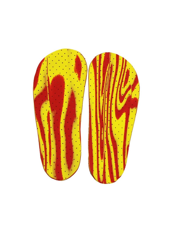 Wkładki ortopedyczne supinujące na koślawość CORRECT S czerwono-żółty