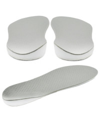 Wkładki CORRECT S Supinujące na Koślawość Pięty i Kolan Szare