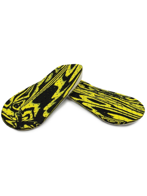 Wkładki ortopedyczne na koslawość pięt i kolan supinujące Correct S żółto-czarny