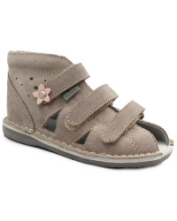 Różowe Kapcie Profilaktyczne Danielki z Kwiatuszkami