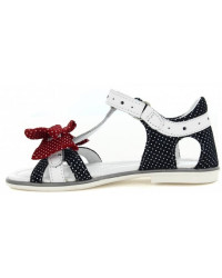 Eleganckie sandały z kokardką dla dziewczyn Bartek w-19182/1np