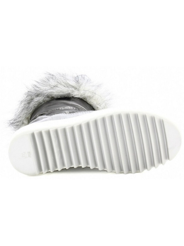 Śniegowce dla dziewczynek na zimę srebrne z futerkiem Bartek w-24385/82g II gatunek