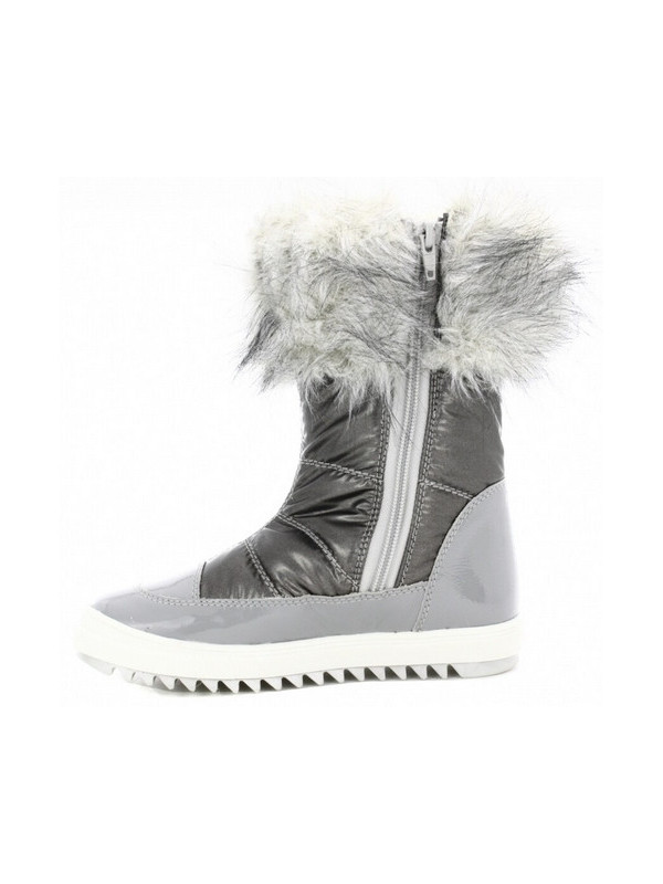 Śniegowce dla dziewczynek na zimę srebrne z futerkiem Bartek w-24385/82g II gatunek