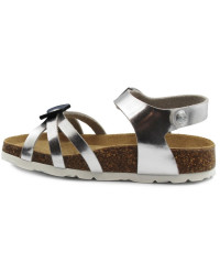 Srebrne eleganckie sandały dla dziewczynek na lato Genuins II gatunek