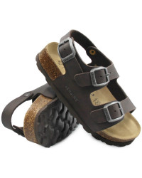 Brązowe Wygodne Sandały Dla Chłopca Genuins Congo Bio Natur Habana II gatunek