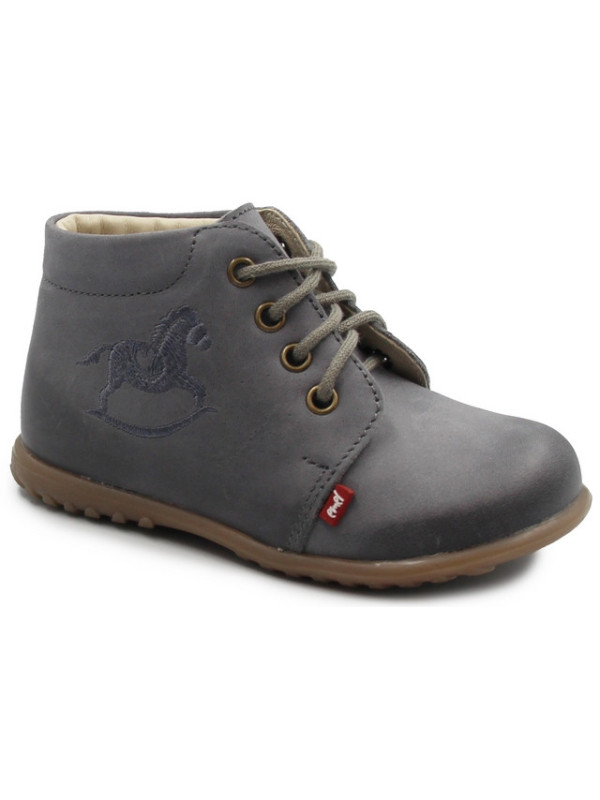 Trzewiki Skórzane Dla Chłopca Na Jesień Sznurowane Emel e 1596-7