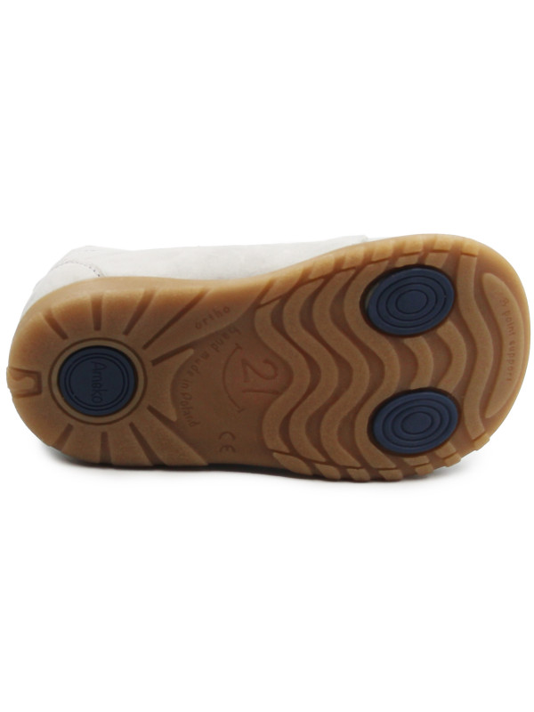 Buty Dla Dziewczynki Na Wiosnę Sznurowane Ameko a11-Mia-Limestone