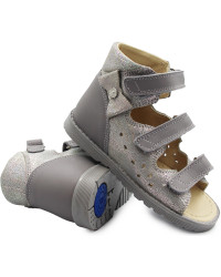 Profilaktyczne Kapcie Dla Dziewczynki Szare Do Przedszkola Bartek 81803-021