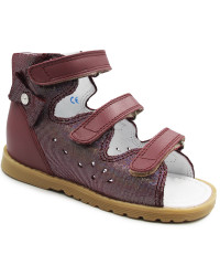 Sandałki z wysokim usztywnionym zapiętkiem do szkoły przedszkola Bartek 86803-019