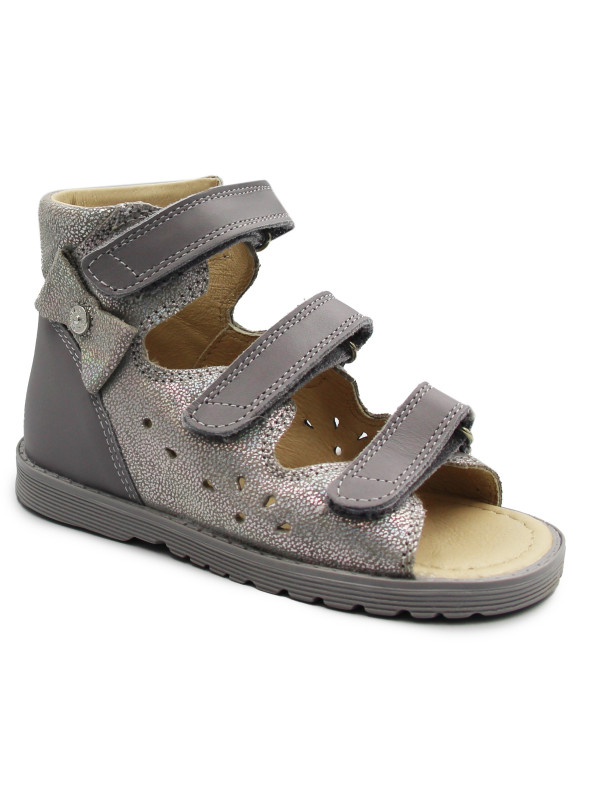 Profilaktyczne Kapcie Dla Dziewczynki Szare Do Przedszkola Bartek 81803-021