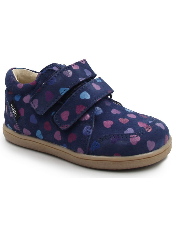 Półbuty Wiosenne dla dziewczynek w serduszka Mido 180-280 Jeans Hearts
