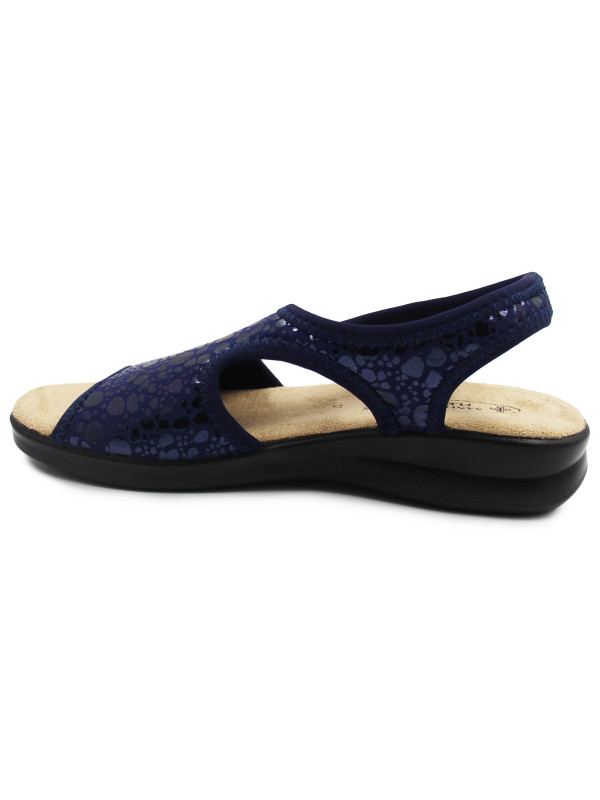 Eleganckie granatowe sandały na lato dla kobiet Sanital Flex 8041.17
