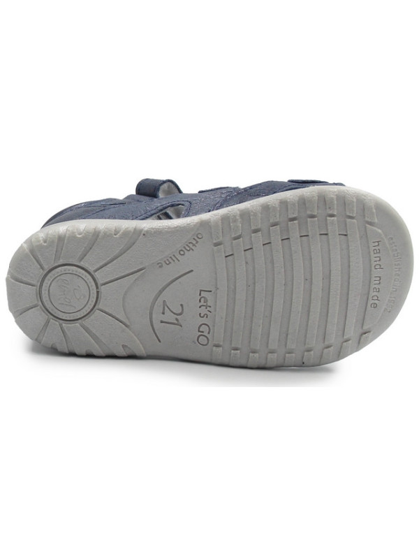 Eleganckie Sandały Dla Dziewczynek Na Rzepy Z Kokardką Emel e 2090b