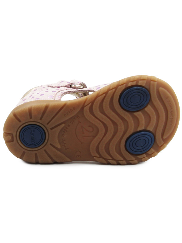 Sandały Dla Dziewczynki Ameko a7 Róż-Fleck