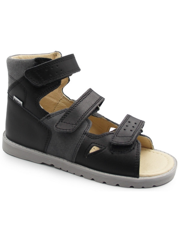 Sandały profilaktyczne dla chłopca z wysokim zapiętkiem Bartek 81804-022