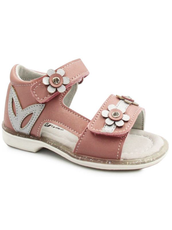Sandały Dziewczęce Na Lato Róż Wojtyłko 1s22302