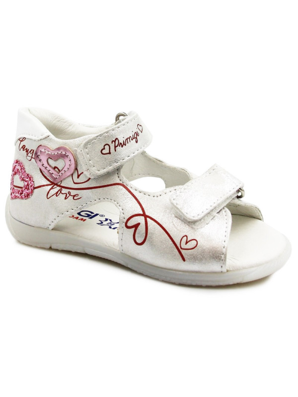 Sandały Dla Dziewczynki Błyszczące Srebrne Primigi 39100022