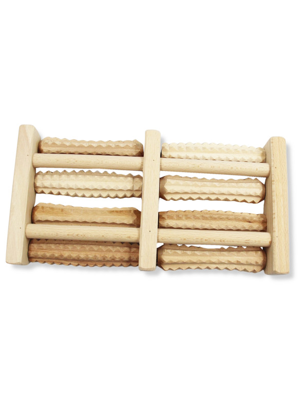 Drewniany Masażer Do Stóp Czterorzędowy 8 Rolkowy ms-04 a Tylmax